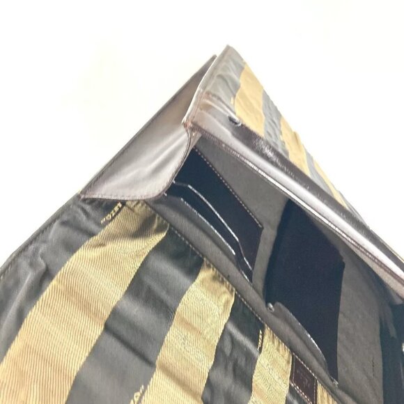 FENDI vintage Pecan Document Bag Briefcase Hand Bag Tote Bag Business bag - Picture 11 of 13